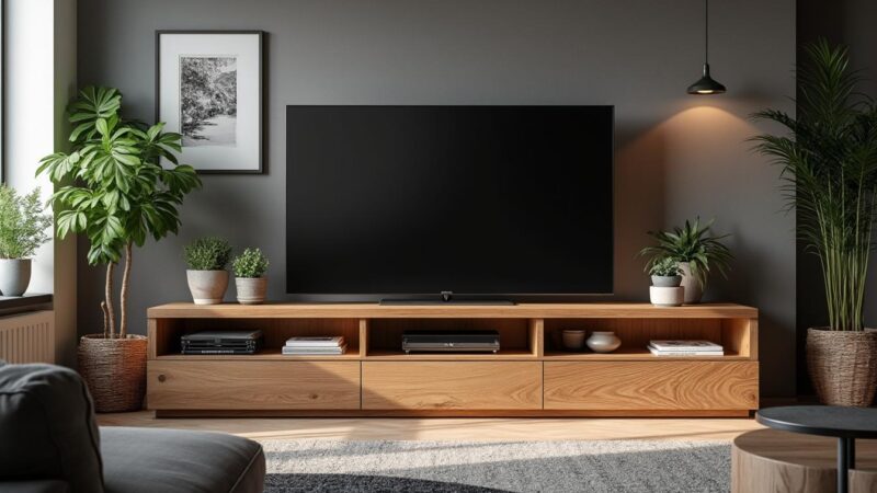 Les avantages d’un meuble TV d’angle Conforama : esthétisme et fonctionnalité