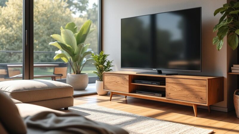 Peut-on placer un meuble TV devant une fenêtre ? Découvrez les avantages !