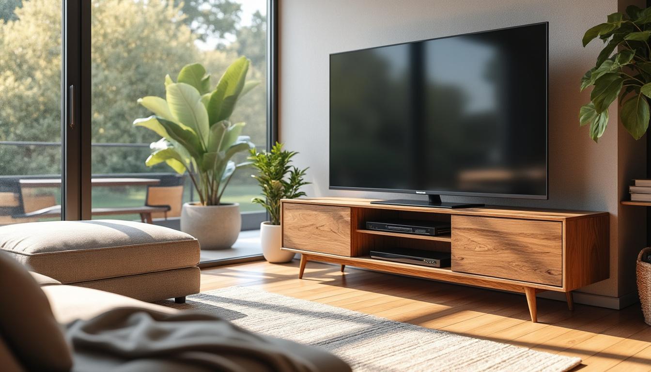 Peut-on placer un meuble TV devant une fenêtre ? Découvrez les avantages !