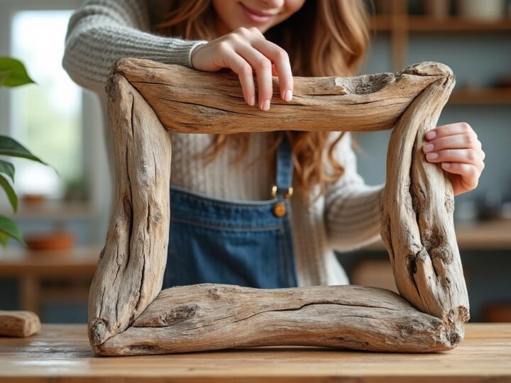 Cadre en bois flotté à faire soi-même : un projet créatif pour toute la famille