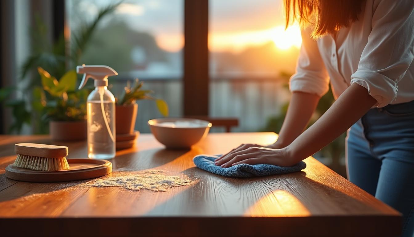 Guide pratique sur comment nettoyer des meubles en merisier efficacement