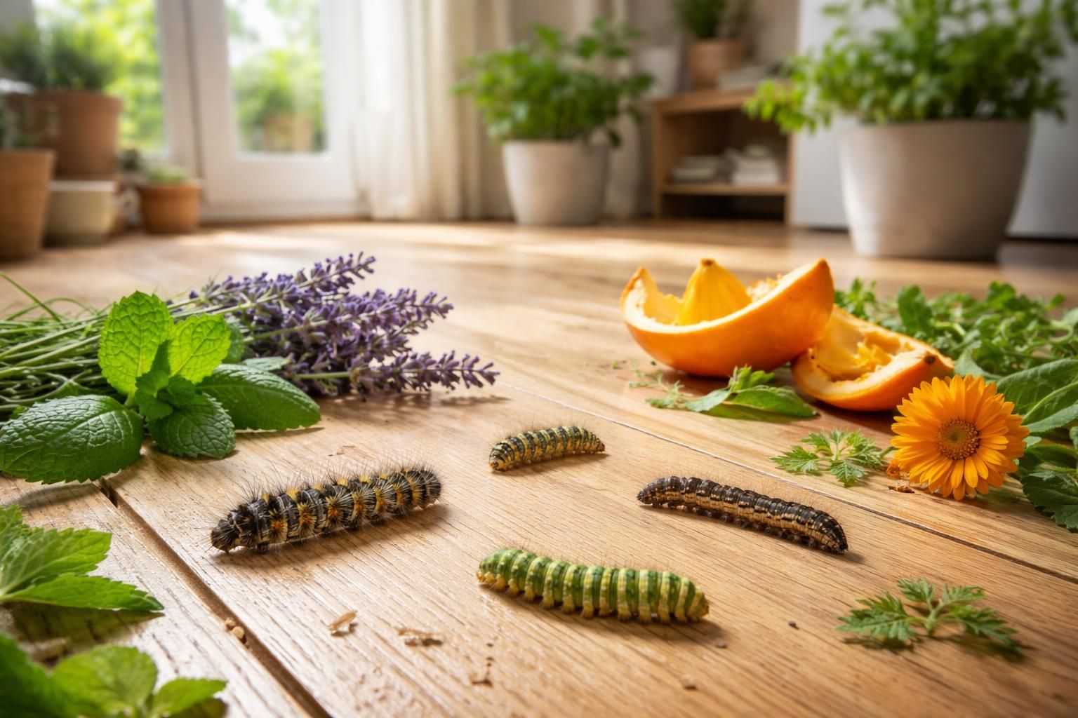Chenilles dans la maison : identifier et éloigner ces intrus naturellement