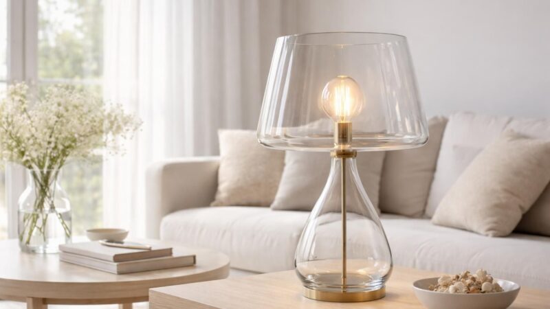 Choisir une lampe de table en verre pour apporter de la légèreté à sa déco