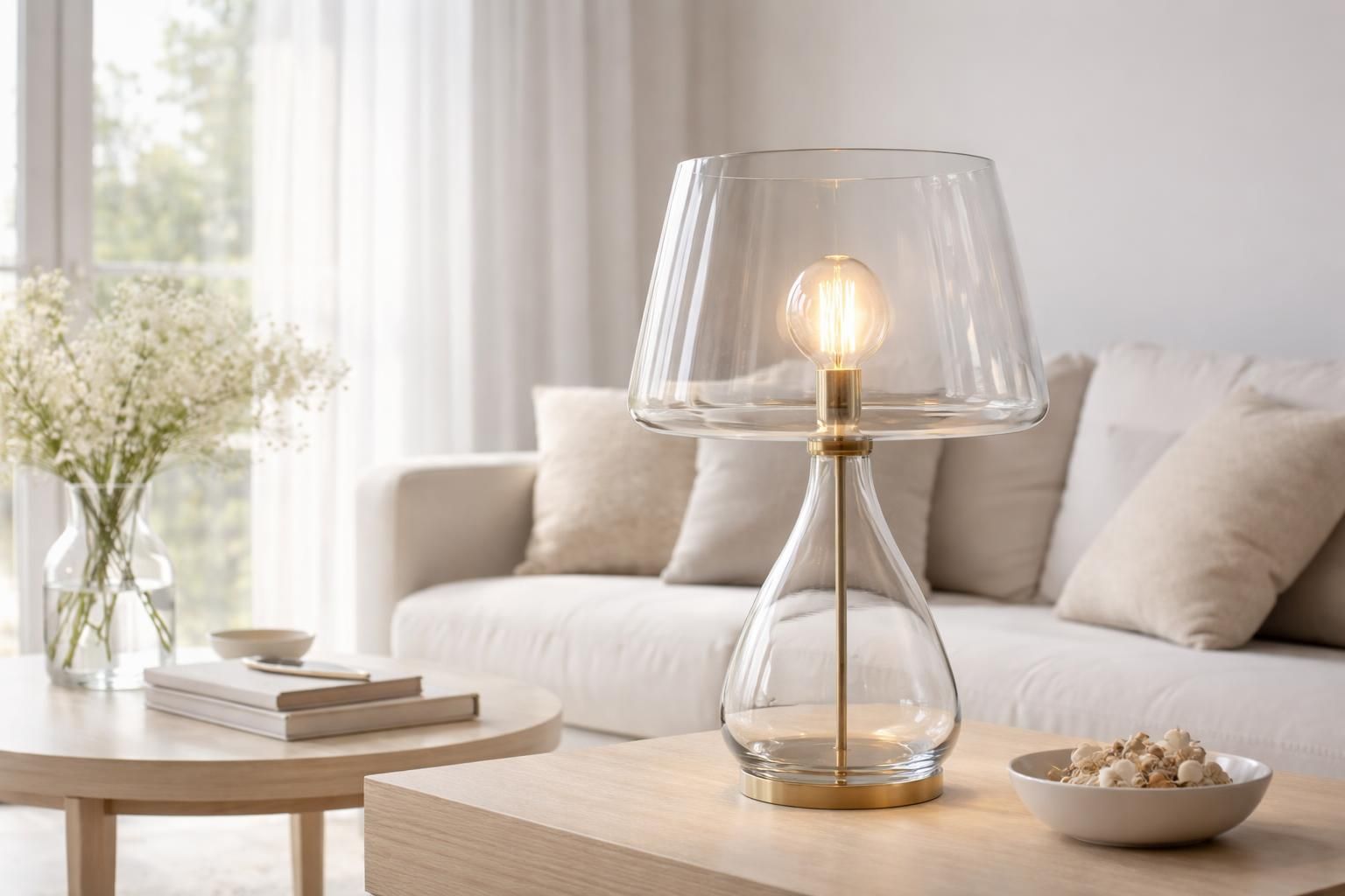 Choisir une lampe de table en verre pour apporter de la légèreté à sa déco