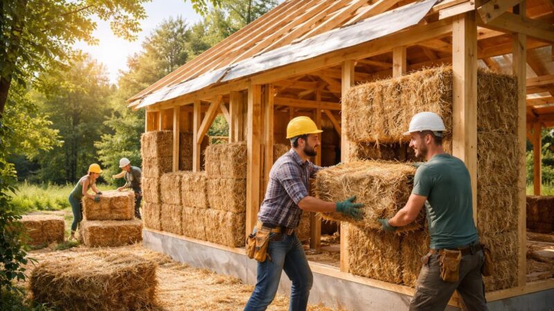 Construire sa maison en paille : les avantages d&rsquo;une isolation écologique