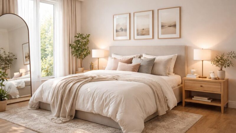 Décoration chambre de couple : créer un nid douillet harmonieux et chic