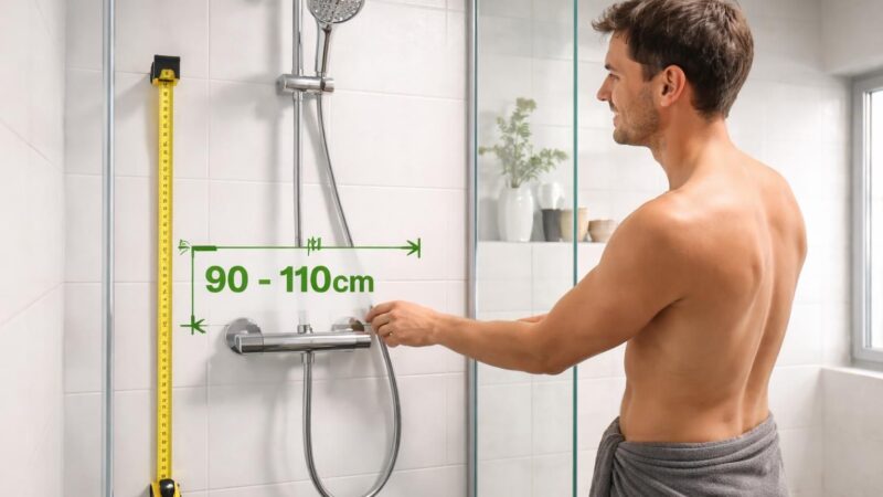 Guidelines pour déterminer la hauteur du mitigeur de douche idéale
