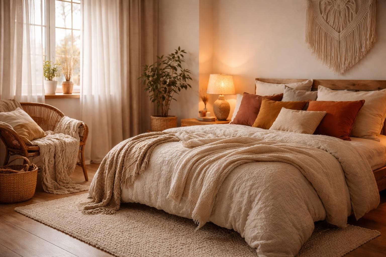 Idée déco chambre cosy : les matières et lumières pour un espace de rêve