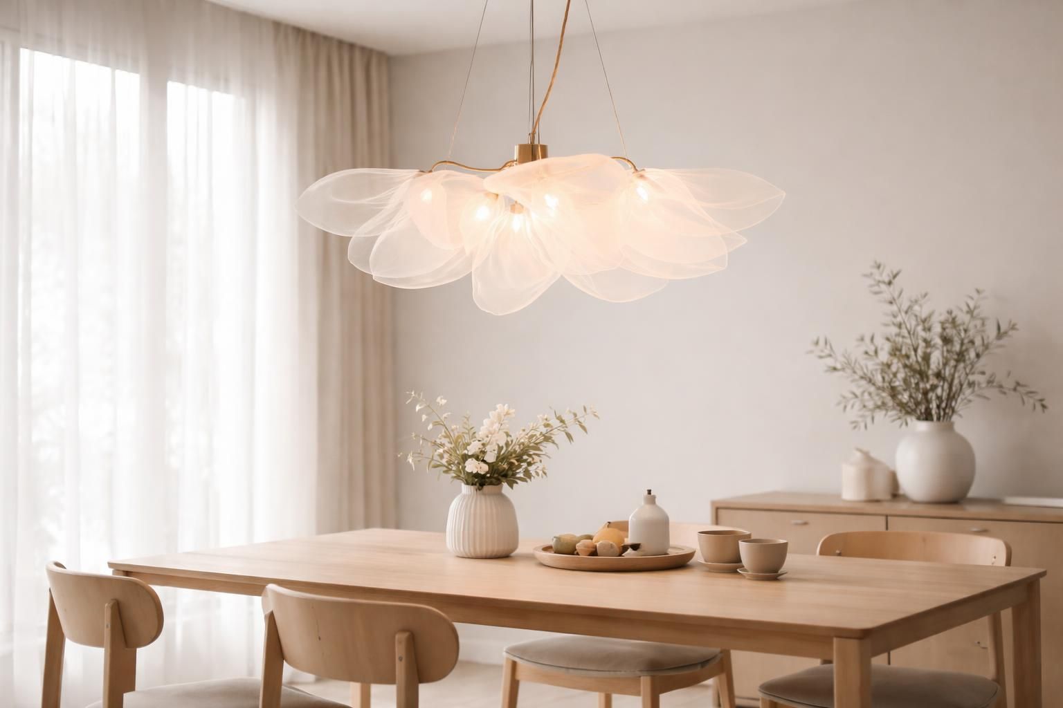 Lustre suspension blanc : la légèreté et la pureté au-dessus de votre table