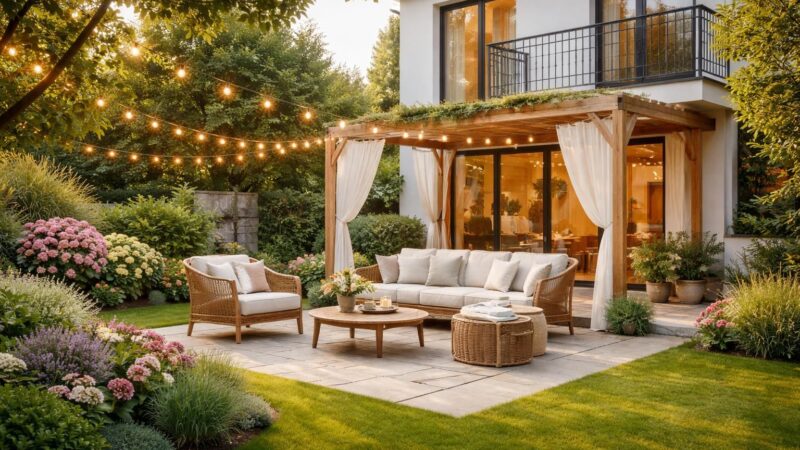 Maison cocooning extérieur : créez un jardin douillet pour les beaux jours