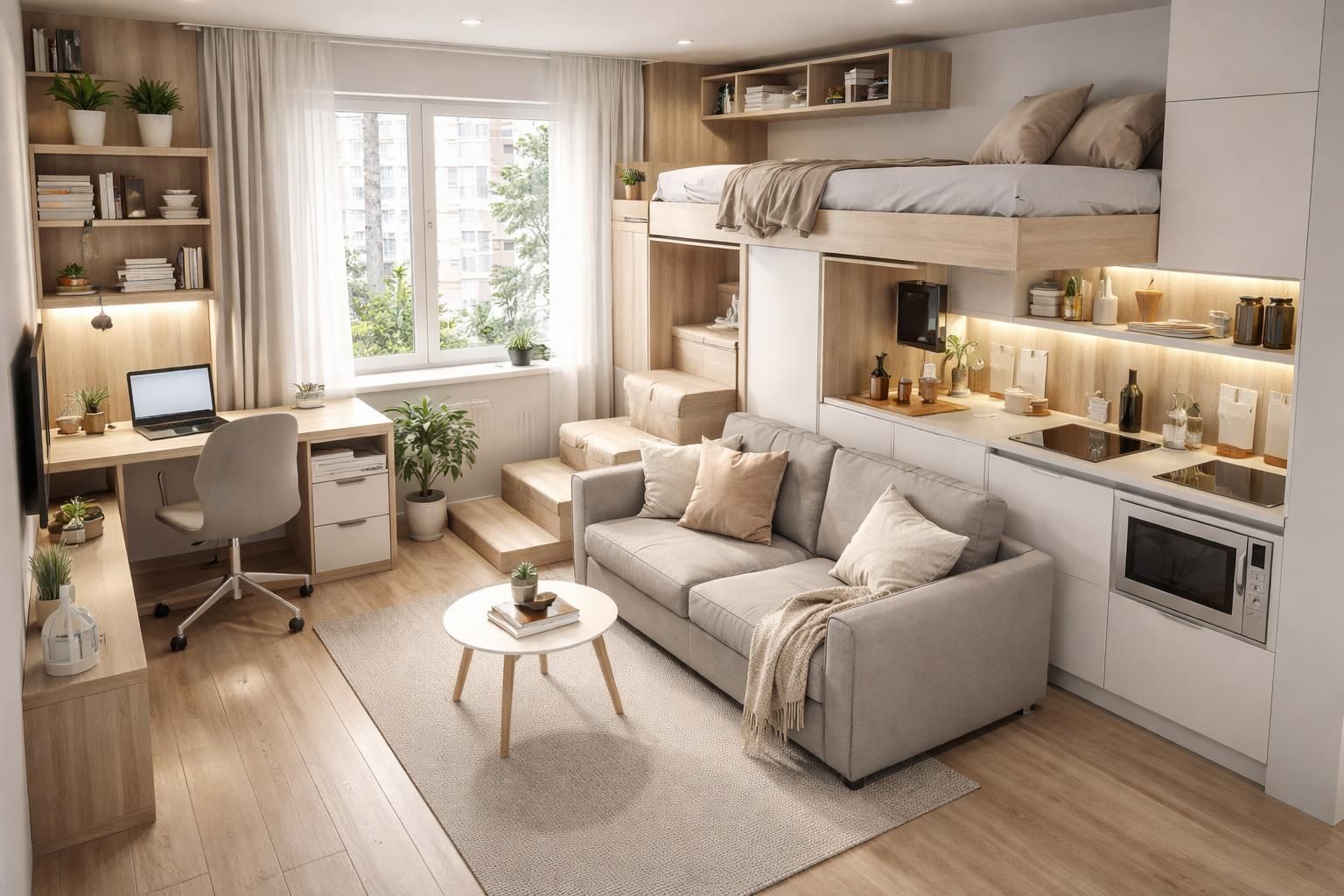 Plan aménagement studio 18m2 : optimisez l&rsquo;espace pour un confort maximum