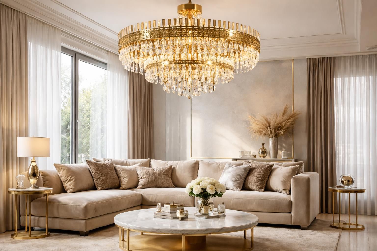 Quel plafonnier de salon doré choisir pour une touche de luxe et d&rsquo;éclat ?