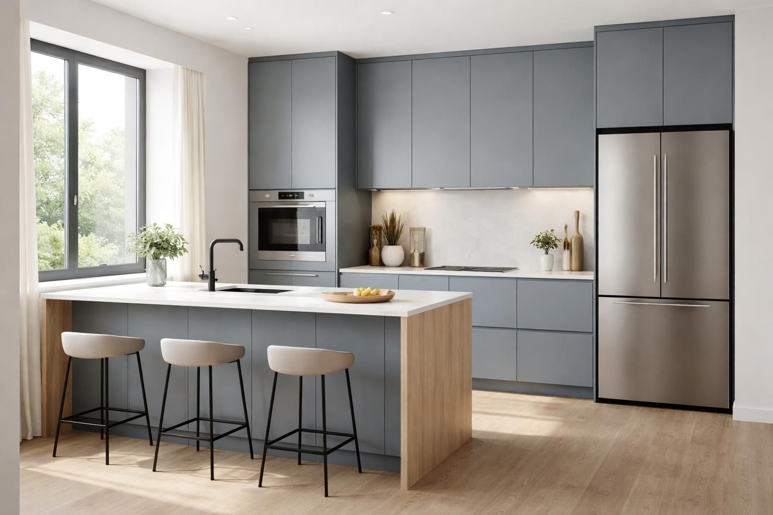 Rénov&rsquo;Cuisine Syntilor Gris Pavot : le test de cette teinte moderne et sobre