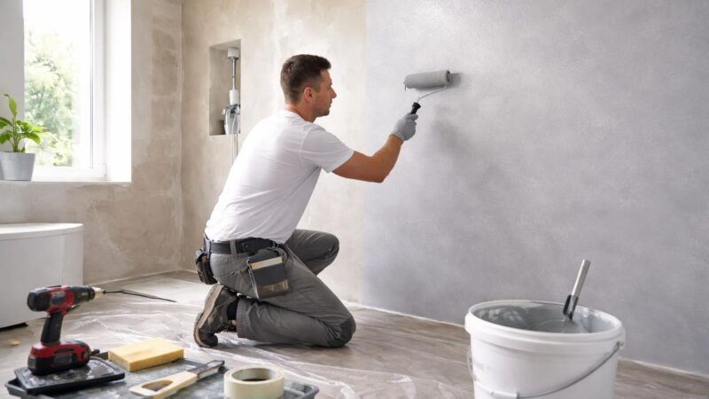 Rénovation salle de bain Syntilor : test de la résine pour transformer vos murs