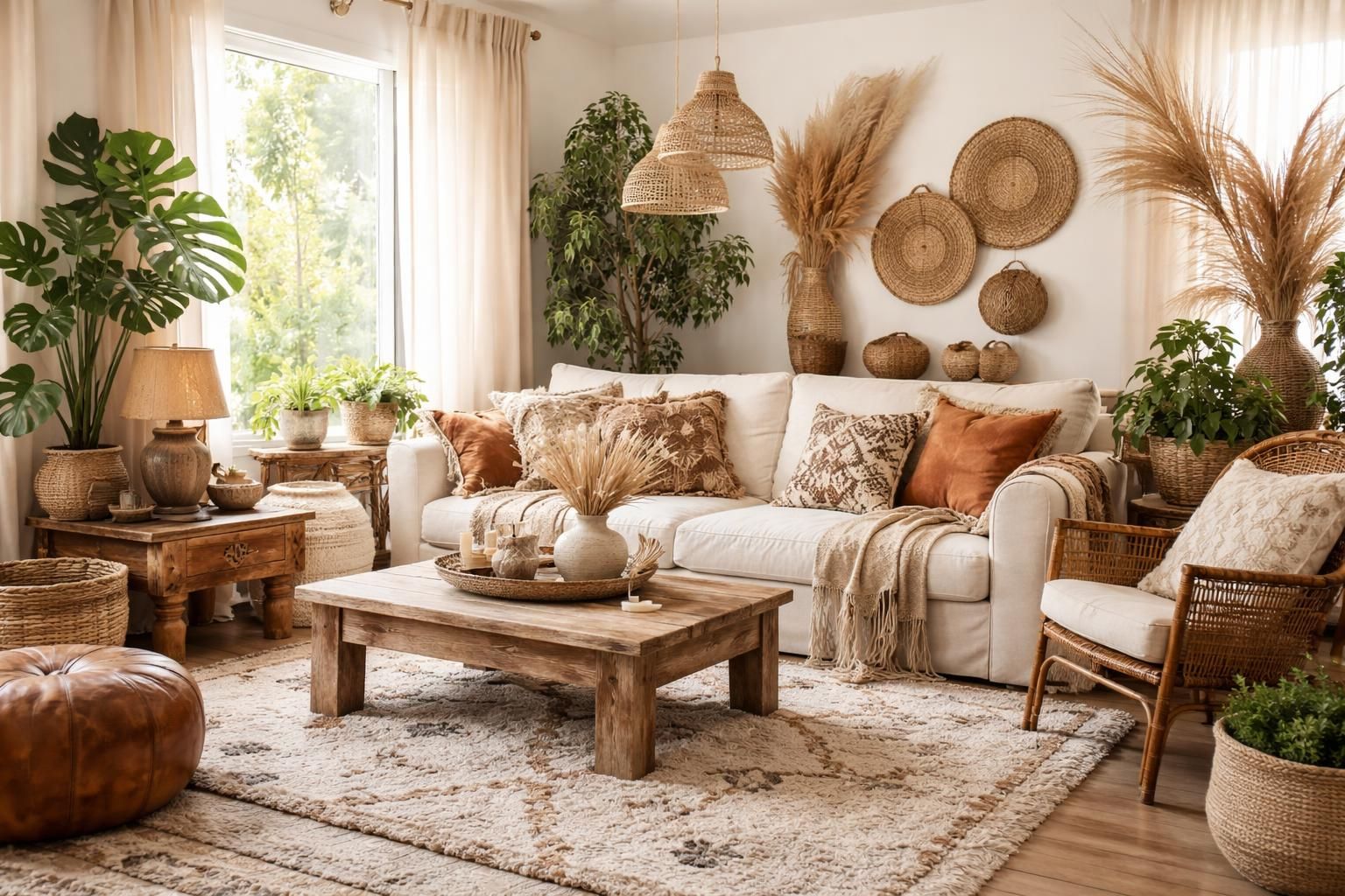 Thème bohème au salon : comment mixer les matières pour un style nomade