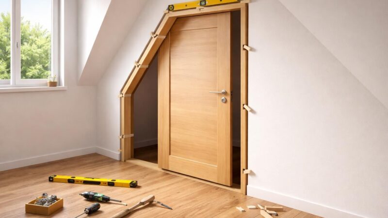 Installer une porte de chambre sous pente : solutions et astuces de montage
