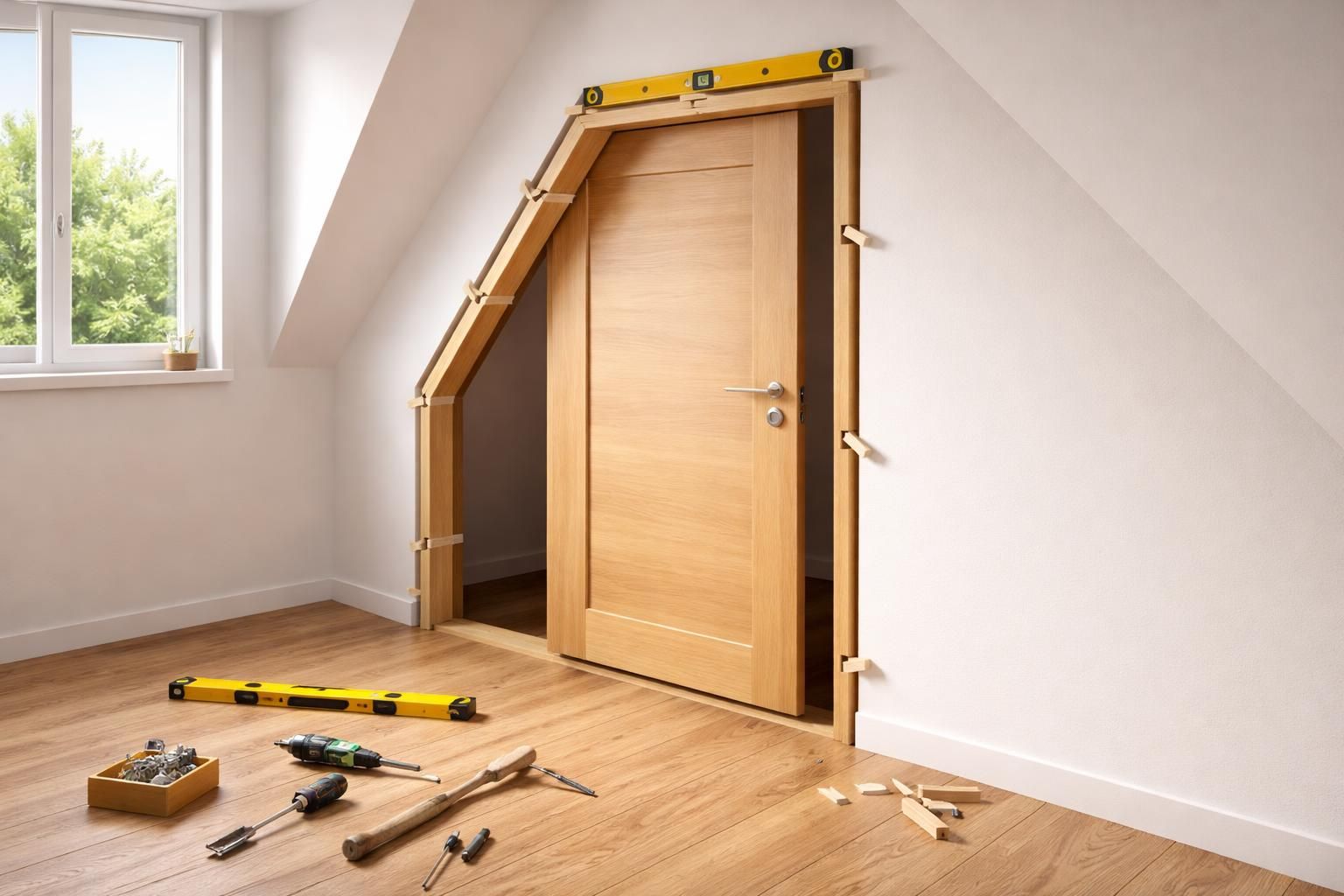 Installer une porte de chambre sous pente : solutions et astuces de montage