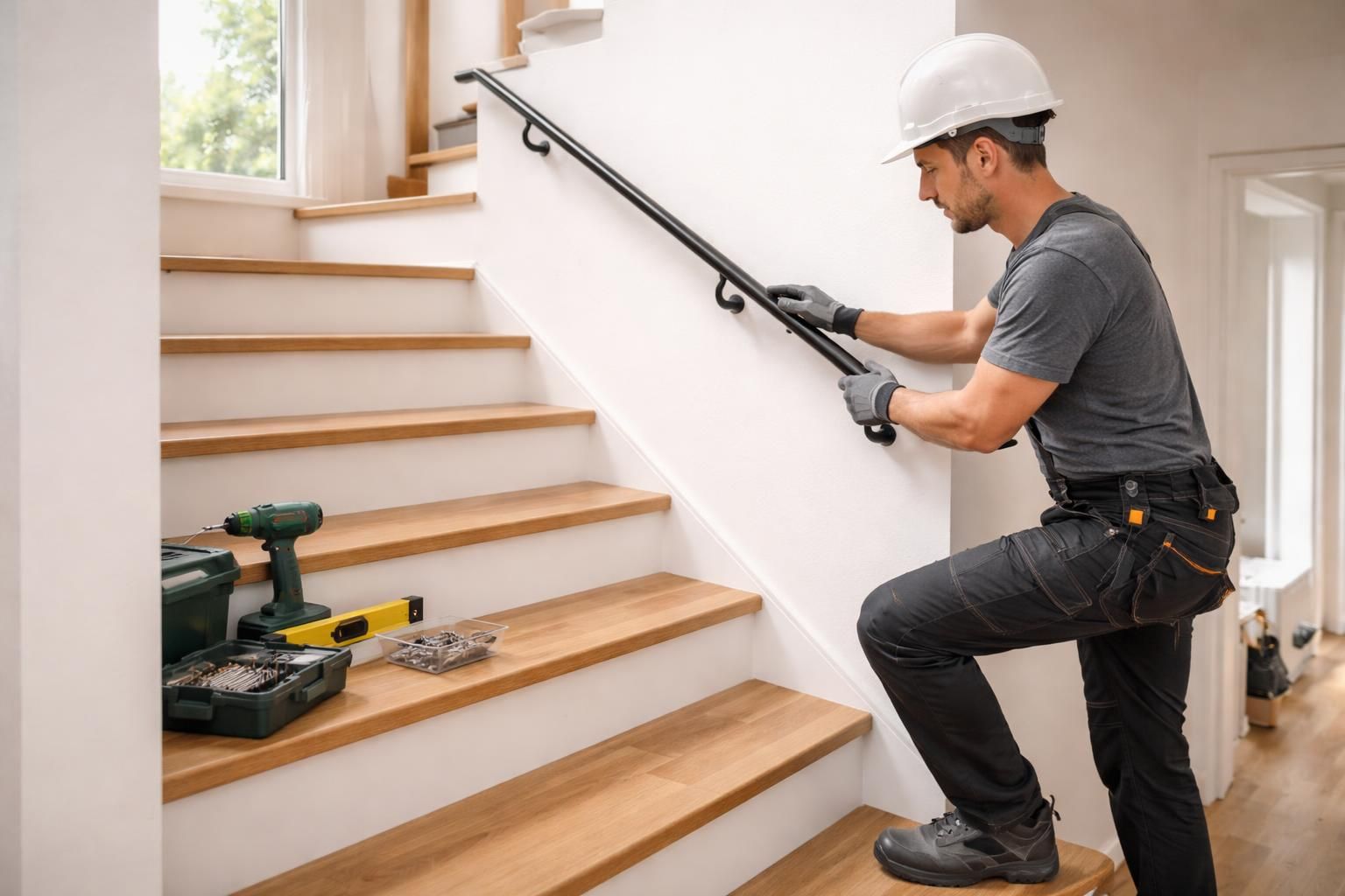 Installer une rampe d&rsquo;escalier : les règles de sécurité et de pose à suivre