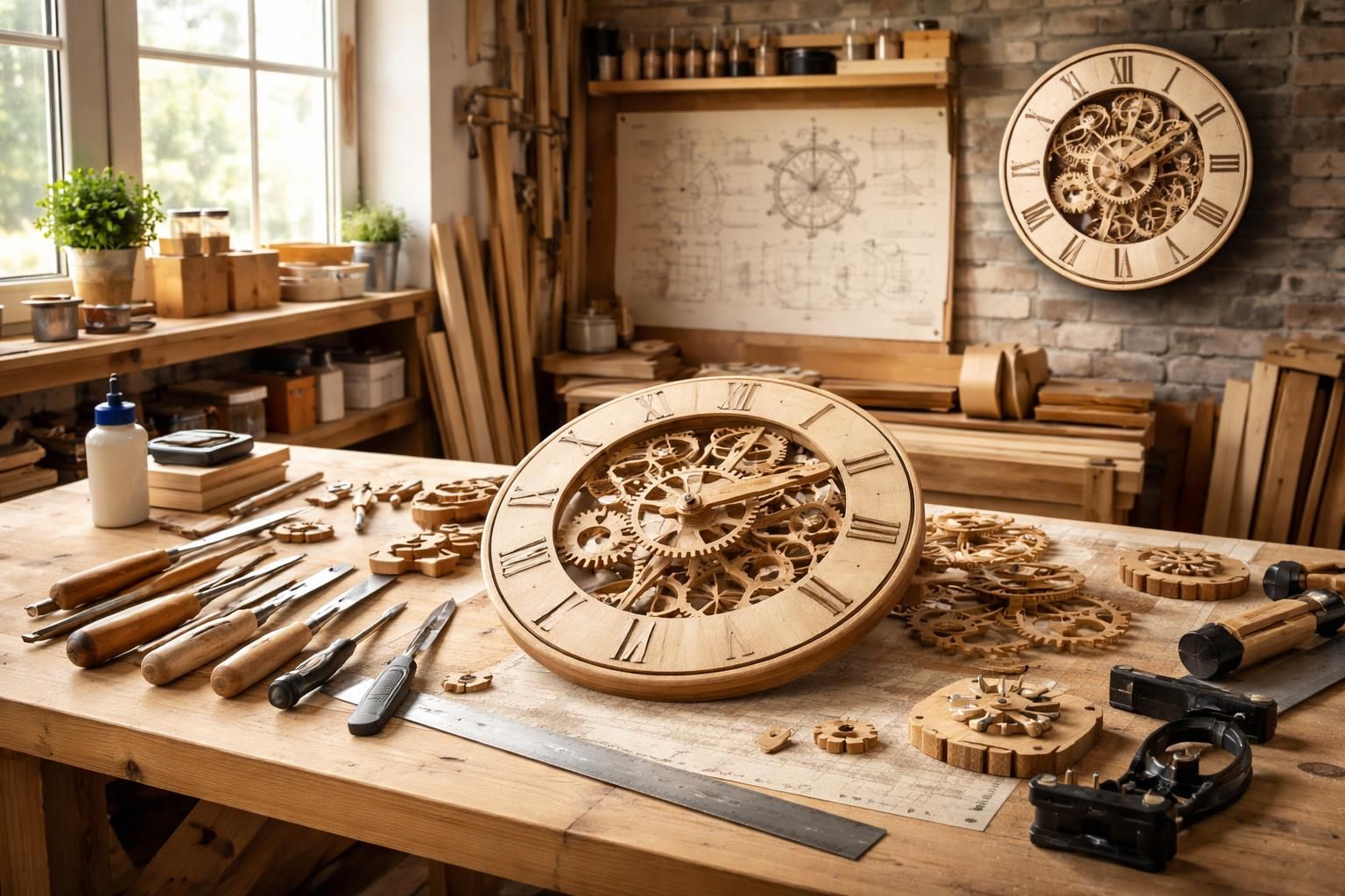 Plan horloge en bois : fabriquez votre propre mécanisme mural de A à Z