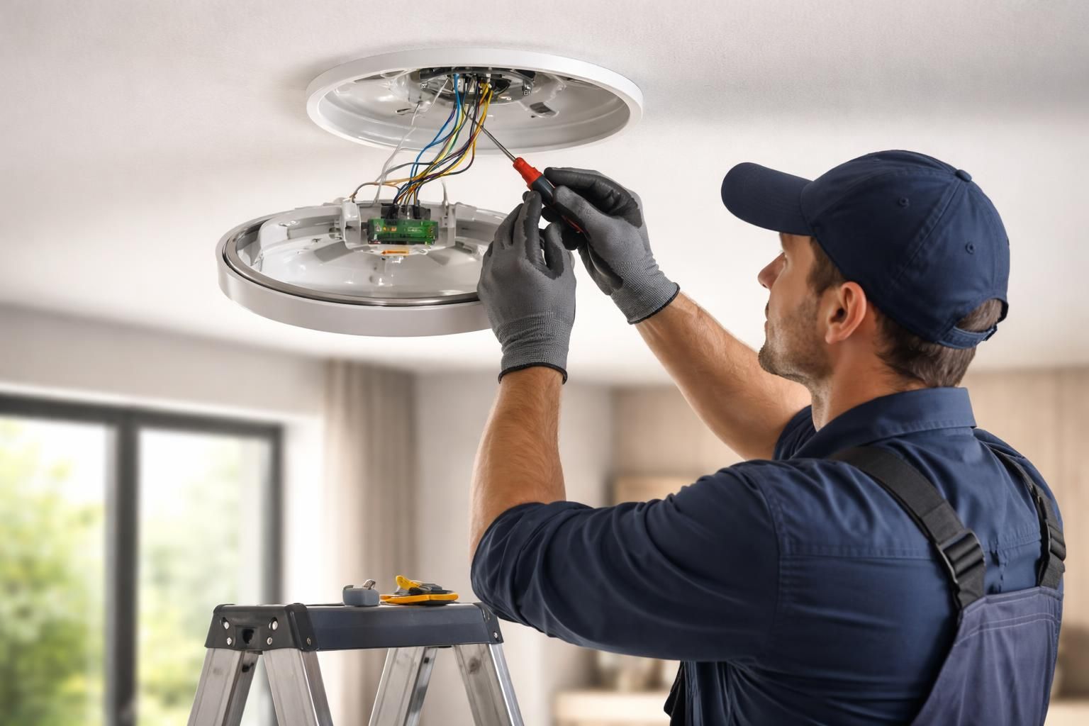 Pose de plafonnier : le guide illustré pour un branchement électrique sûr