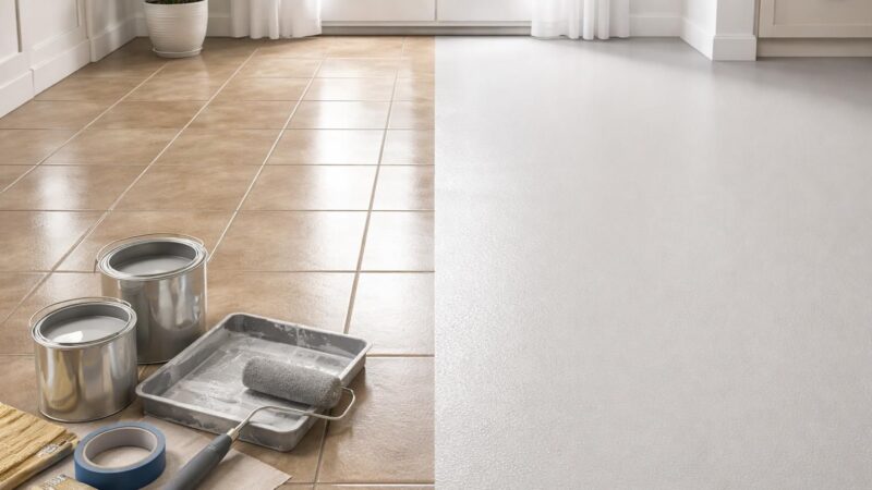 Quelle peinture choisir pour peindre un sol en carrelage ? Le guide complet