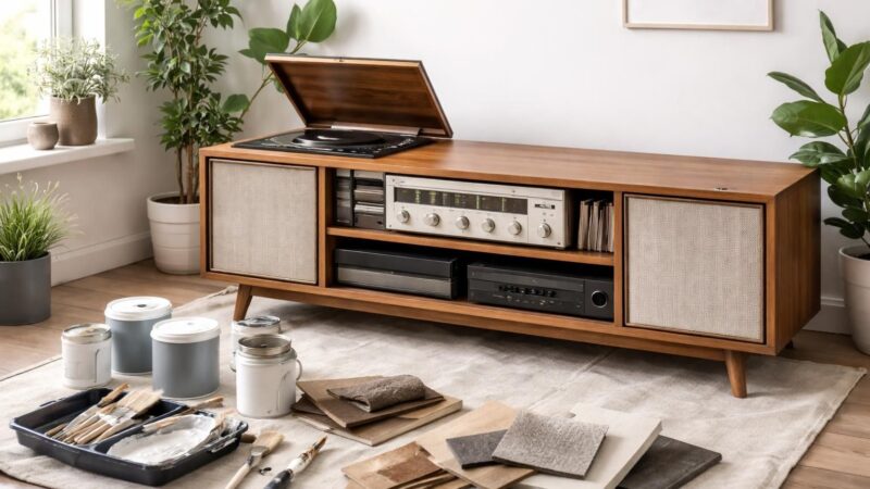 Relooker un meuble de chaîne hifi : modernisez votre mobilier audio vintage