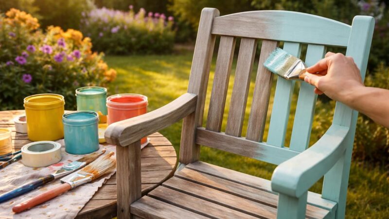 Repeindre son salon de jardin : comment redonner vie à vos meubles d&rsquo;été