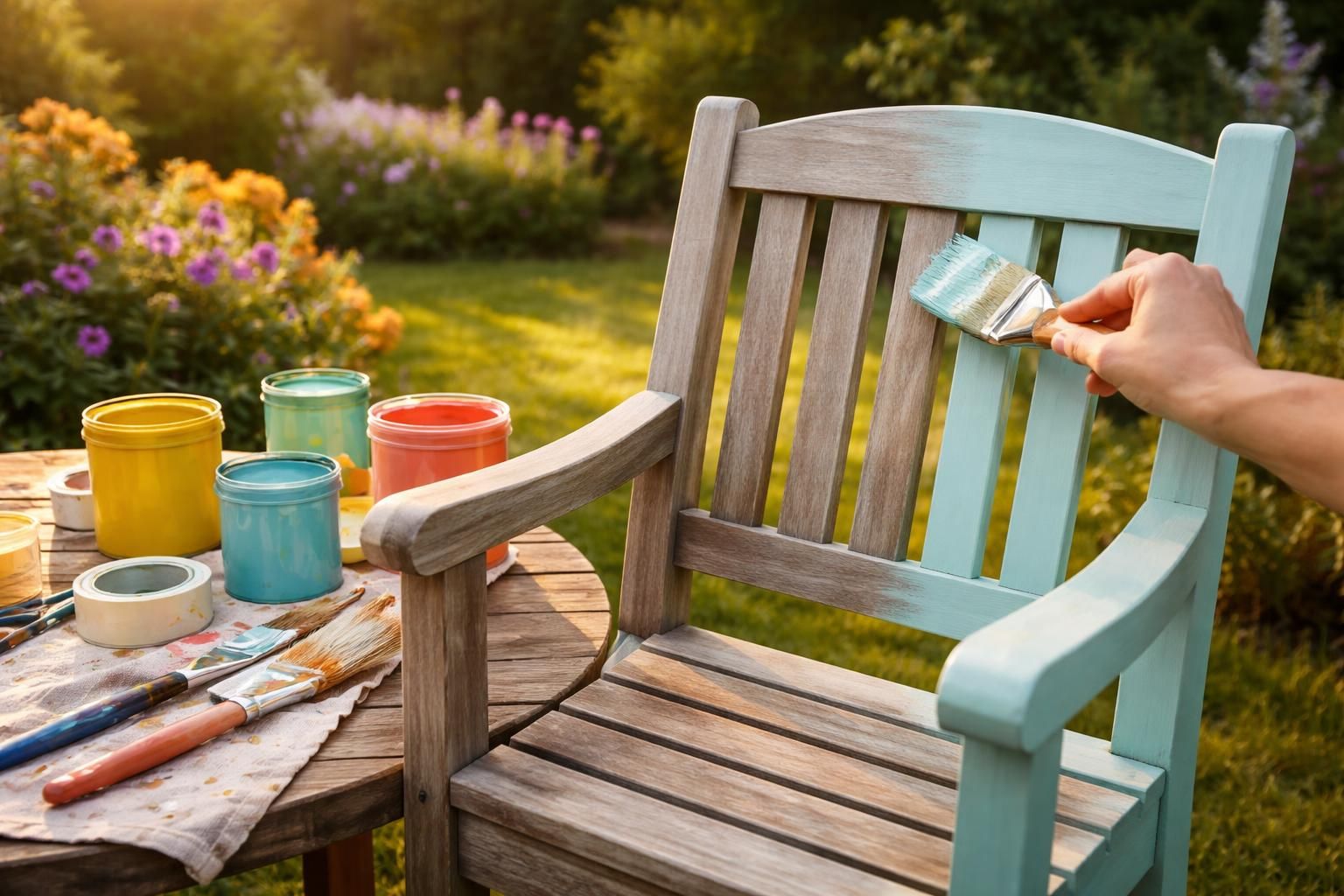 Repeindre son salon de jardin : comment redonner vie à vos meubles d&rsquo;été
