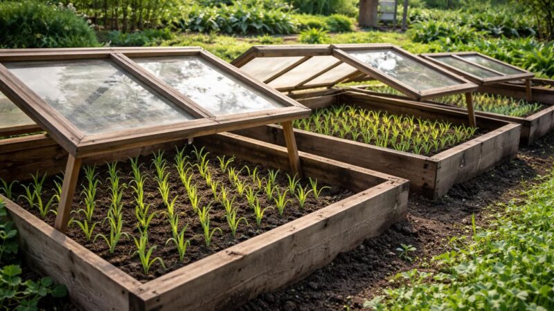 Semis de poireaux sous châssis : réussir ses cultures précoces au potager