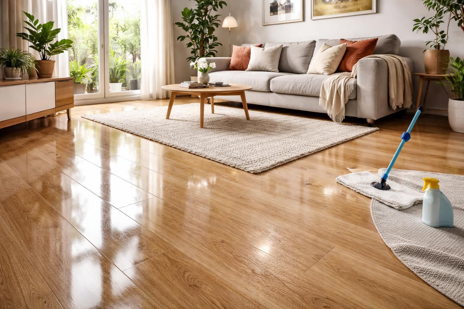 Sol : les avantages et inconvénients du sol stratifié brillant pour un salon