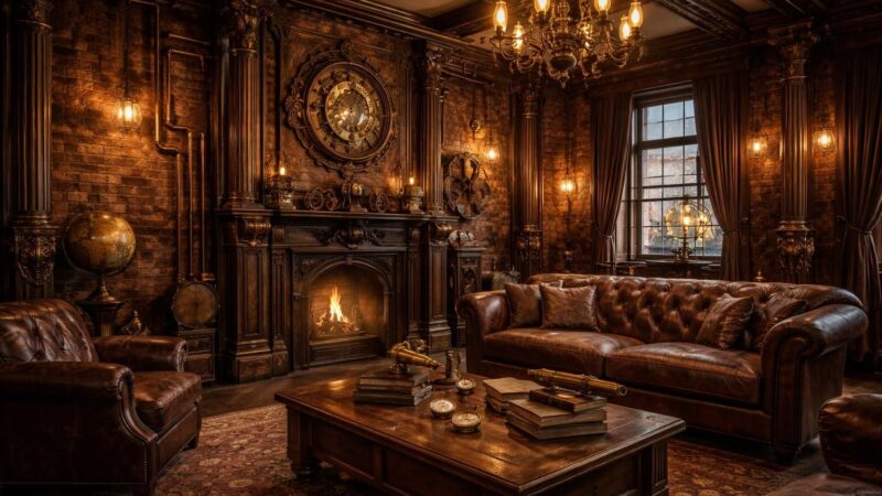 Style Steampunk en déco : comment intégrer l&rsquo;esthétique victorienne et indus
