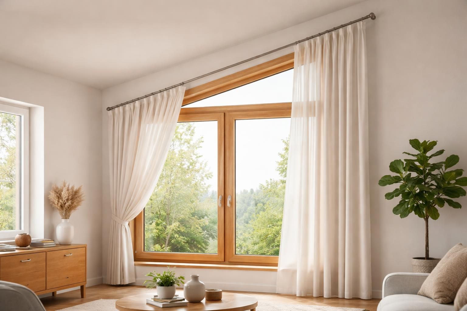 Tringle à rideau pour fenêtre trapèze : nos solutions pour les vitrages atypiques