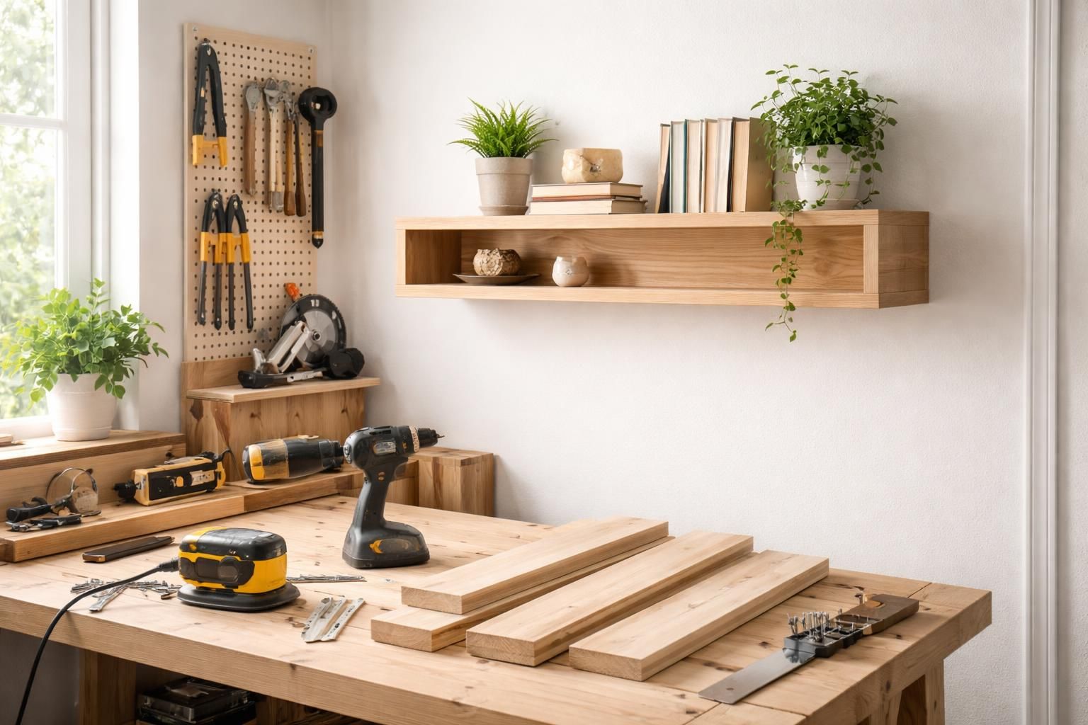 Tuto étagère en bois : fabriquer un rangement mural simple et esthétique