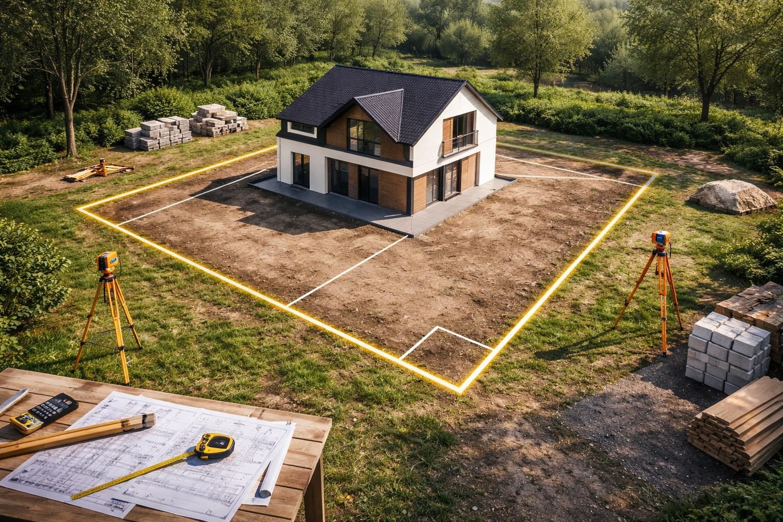 Calculer l’emprise au sol pour son permis de construire de maison