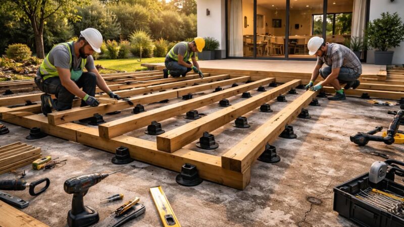 Comment construire une terrasse sur une ancienne dalle de béton armé ?