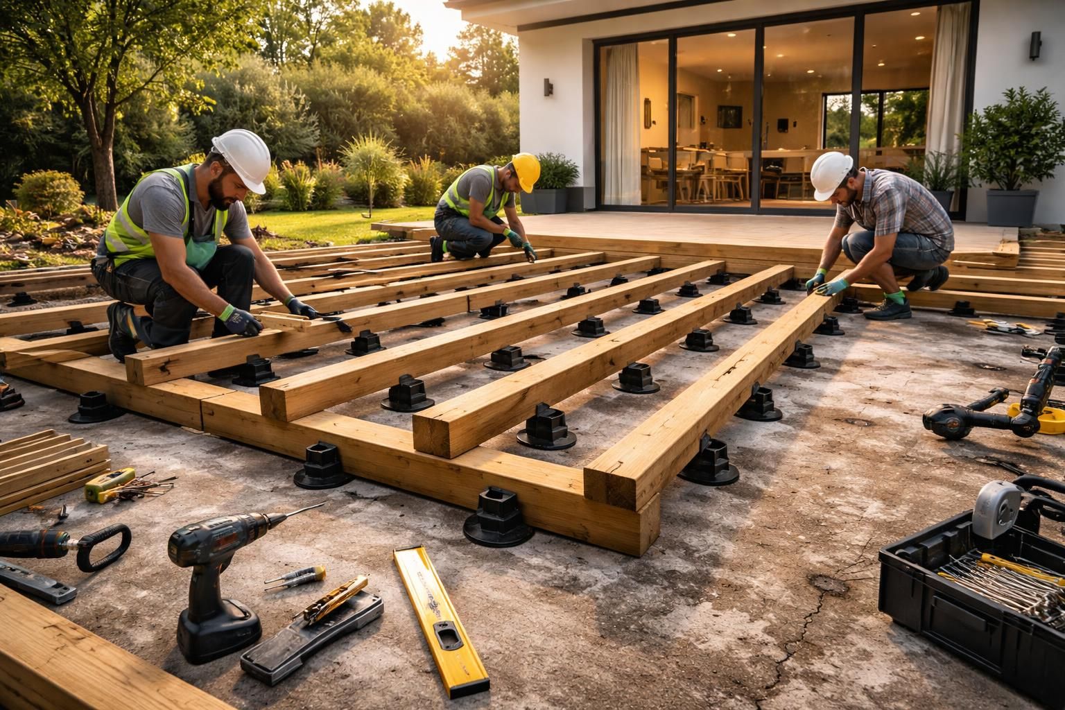 Comment construire une terrasse sur une ancienne dalle de béton armé ?