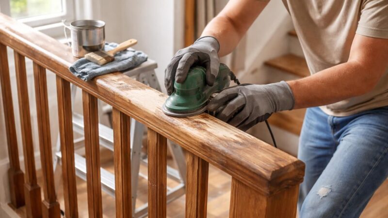 Comment rénover une rampe d&rsquo;escalier en bois ?