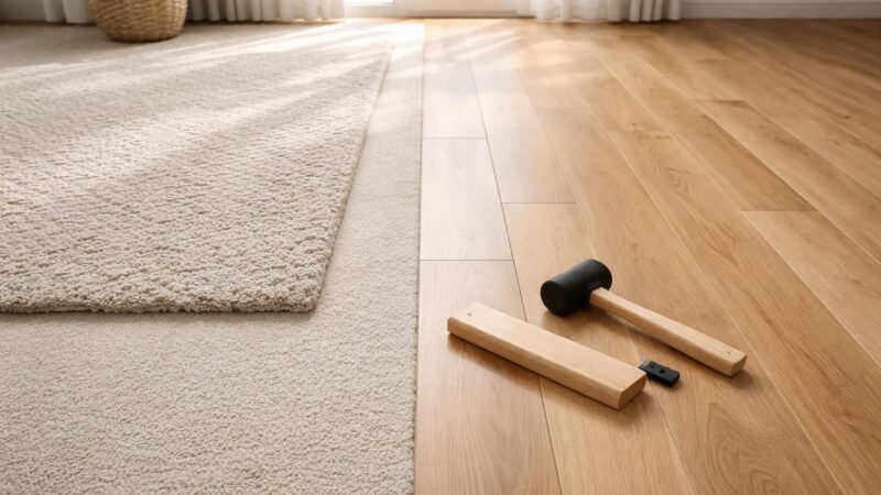 Peut-on poser un parquet flottant sur une moquette ?