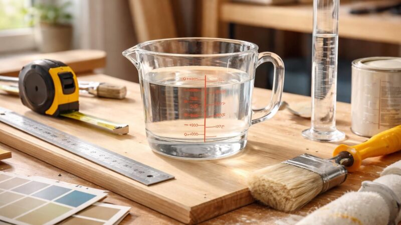 Tableau litres : le convertisseur simple pour vos volumes de travaux