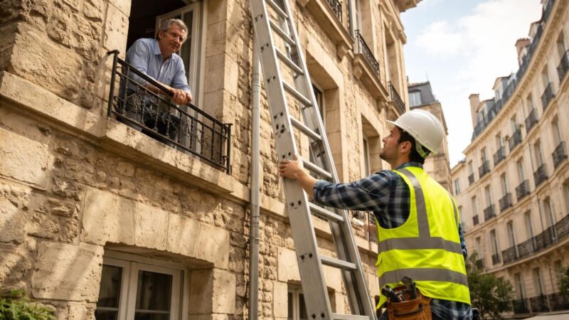 Tout savoir sur le droit d&rsquo;échelle pour effectuer ses travaux
