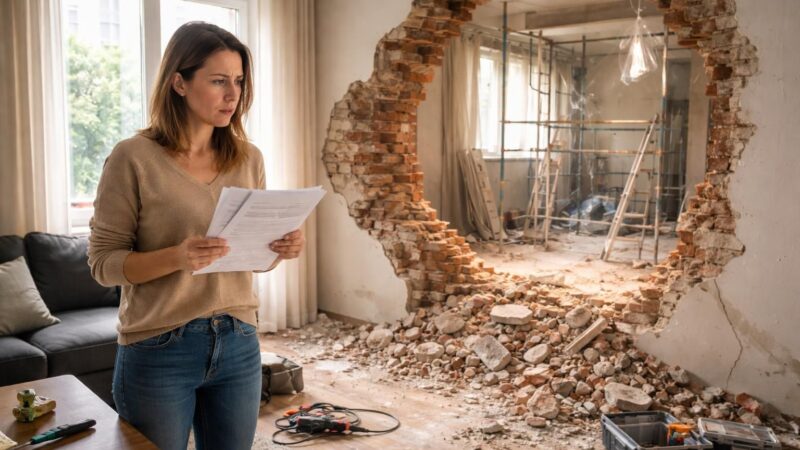 Travaux du voisin et trou dans le mur : quels sont vos recours légaux ?