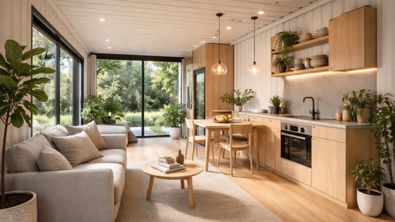 Aménager une maison en container à l&rsquo;intérieur