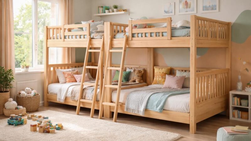 Comment choisir le meilleur lit superposé 4 places pour vos enfants