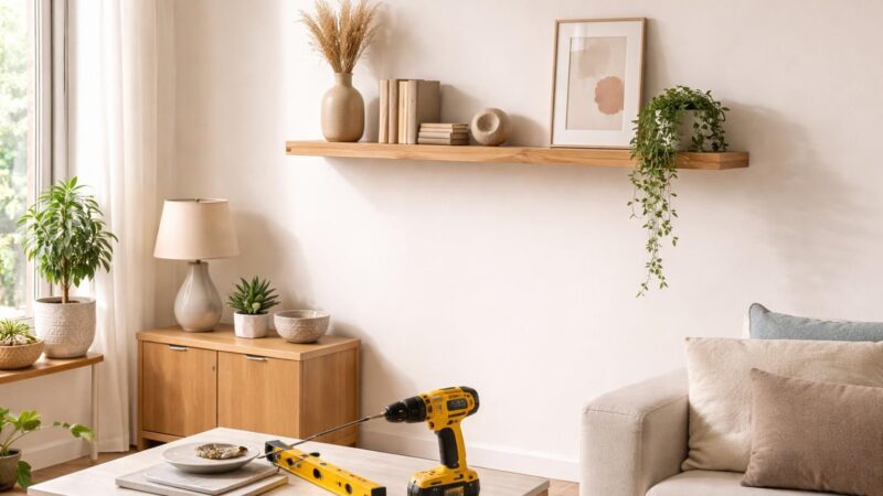 Décoration : installer une étagère murale Maisons du Monde