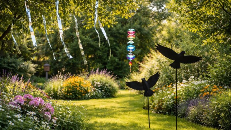 Faire fuir les oiseaux du jardin sans leur nuire