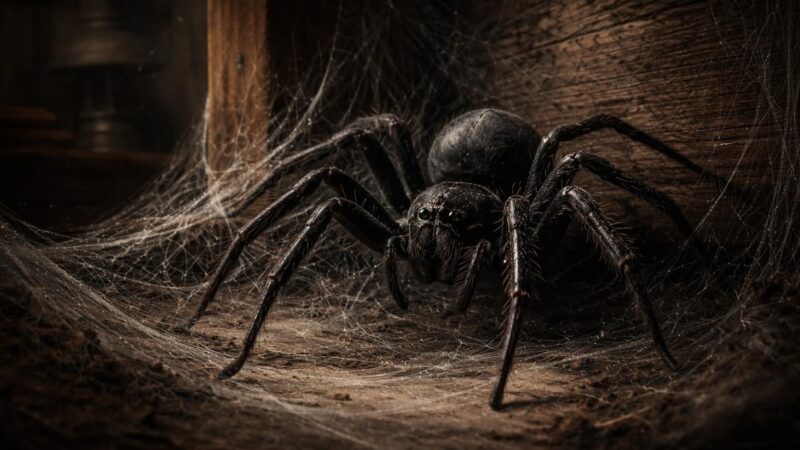 Les mystères de la grosse araignée noire dans la maison : mythes et réalités