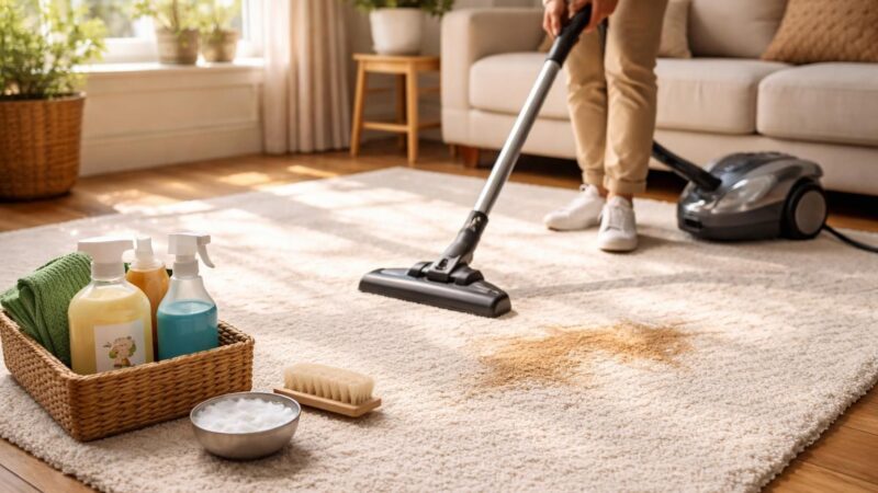Nettoyer un tapis en laine : enlever poussière, odeurs et taches
