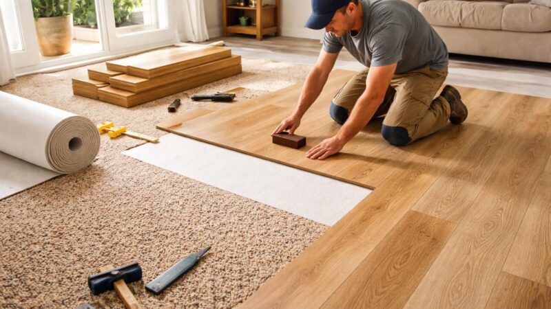 Poser un parquet flottant sur une moquette : est-ce une solution viable ?