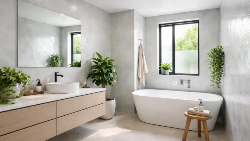 Quelle peinture utiliser pour une salle de bain très humide ?