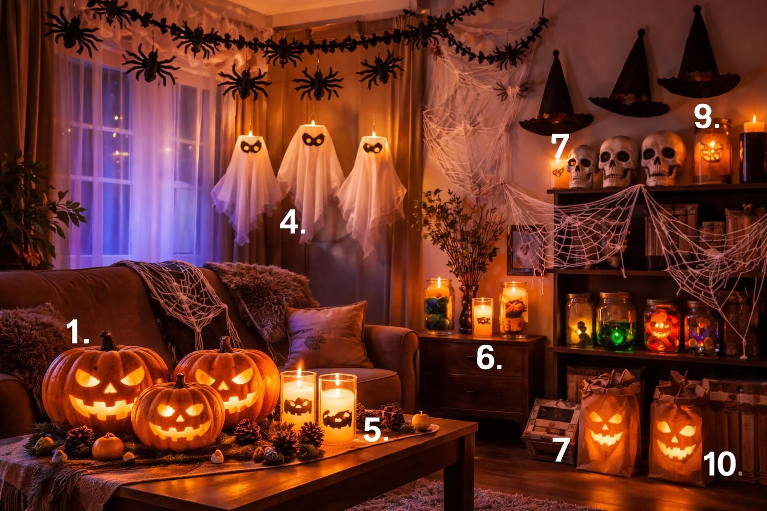 Top 10 des décoration Halloween intérieur à fabriquer soi-même